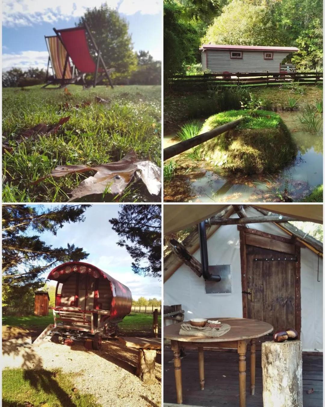 Tente Trappeur Ada, Au Jardin De La Vouivre Saint-Vincent-en-Bresse Exteriér fotografie