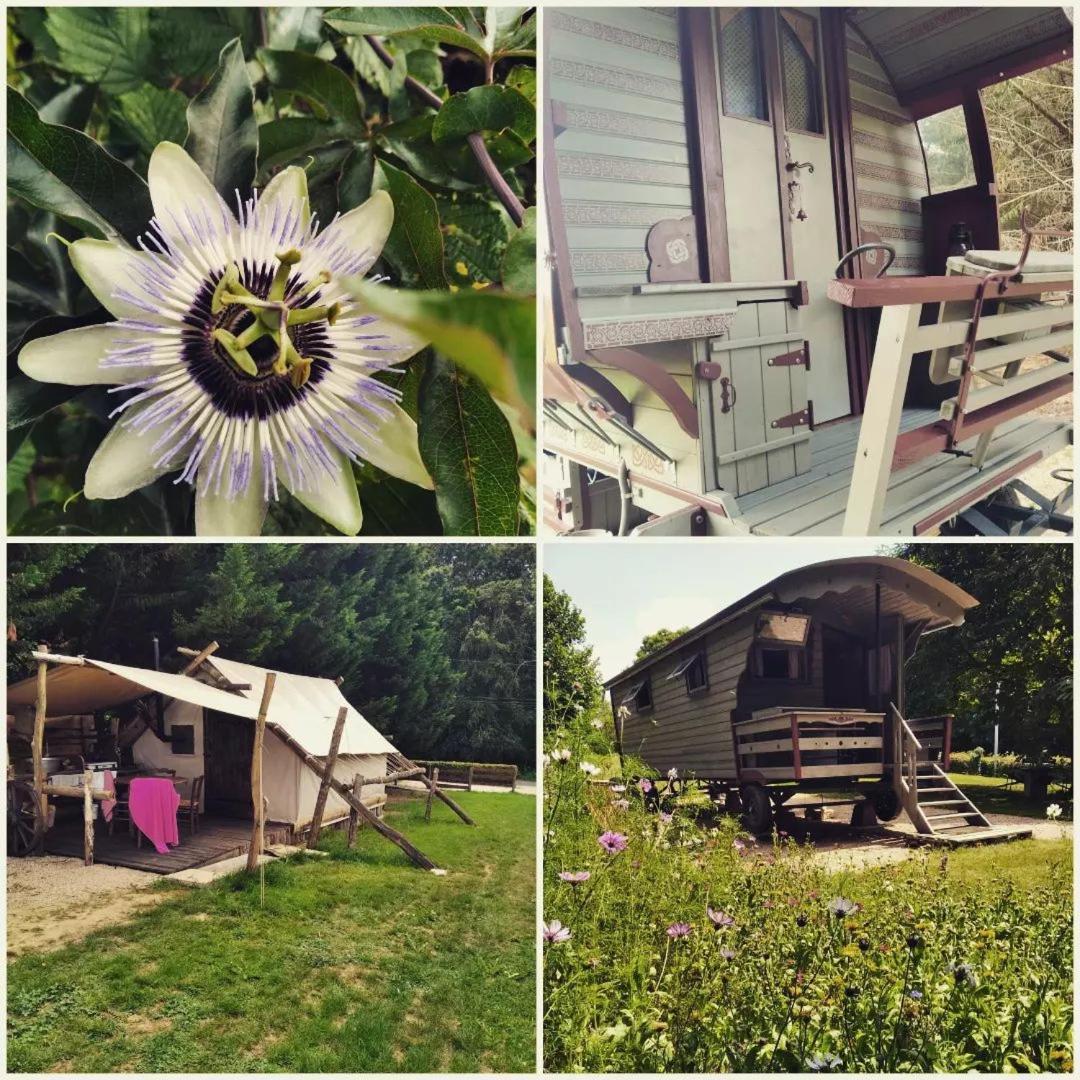 Tente Trappeur Ada, Au Jardin De La Vouivre Saint-Vincent-en-Bresse Exteriér fotografie